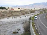 Situación del río Andarax tras las fuertes lluvias recibidas