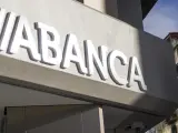 Oficina de Abanca en A Coruña. Sede, logo