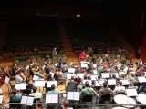 La orquesta Sinfónica del Conservatorio Superior de Música de Baleares.