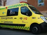 Una imagen de archivo de la ambulancia de Emergencias Sanitarias en Valladolid.