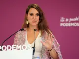 La portavoz de la ejecutiva de Podemos, Noelia Vera.