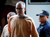 El español Artur Segarra, condenado a muerte en Tailandia por asesinato, a su llegada a la Corte Criminal de Bangkok para conocer la decisión del tribunal sobre su última apelación.