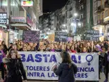 Manifestación en Santander con motivo del Día Internacional para la Eliminación de la Violencia contra la Mujer.