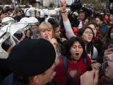 Disturbios en Estambul durante la protesta feminista del 8 de diciembre.