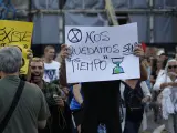 Imagen de recurso de la manifestaci&oacute;n contra el cambio clim&aacute;tico en Barcelona.