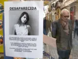 Un escaparate de un comercio sevillano muestra la fotografía de Marta del Castillo Casanueva, la joven sevillana de 17 años desaparecida en el barrio de Tartessos.
