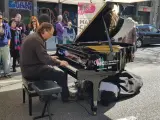 Música en la calle Aragó.