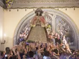 ALMONTE , 20/08/19 HUELVA - Venida Virgen del Rocio en Almonte . Foto: EUROPA PRESS / A.PEREZ