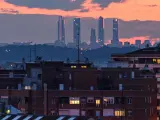 La ciudad de Madrid, sin la contaminaci&oacute;n habitual, vista desde Alcal&aacute; de Henares (a unos 30 kil&oacute;metros de distancia), el 14 de abril de 2020.