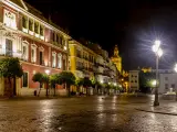Plaza de San Francisco de Sevilla por la noche