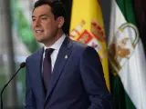 El presidente de la Junta de Andaluc&iacute;a, Juanma Moreno