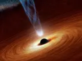 Representación artística de un agujero negro Representación artística de un agujero negro (Foto de ARCHIVO) 1/1/1970