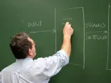 Un profesor dando clase.