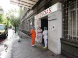 HOMENAJE A LOS SANITARIOS EN EL HOSPITAL DE LA PRINCESA (MADRID)