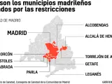 Los 10 municipios restringidos en Madrid