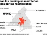 Los municipios con confinamiento con el Estado de Alarma
