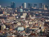 Panorámica de la ciudad de Barcelona, en Barcelona/Catalunya (España) a 30 de enero de 2020.