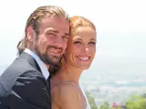Mario Biondo y Raquel Sánchez Silva en el día de su boda.