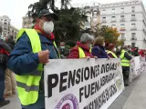 Concentraci&oacute;n de pensionistas en Madrid.