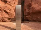 El monolito encontrado en el desierto de Utah