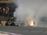 Accidente de Grosjean en Bahréin