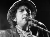 Bob Dylan, durante un concierto en Munich, Alemania, en 1984.