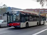 Bus el&eacute;ctrico de la l&iacute;nea H16 de Transportes Metropolitanos de Barcelona (TMB)