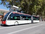 Autobús eléctrico de Transportes Metropolitanos de Barcelona (TMB)