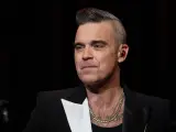 El cantante Robbie Williams, en un concierto en Hamburgo.