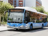 'EMT Smart Bus Madrid' nuevo autobús a demanda que ha lanzado hoy la EMT, sale del hospital 12 de Octubre, en Madrid (España), a 9 de julio de 2020.