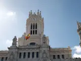 Fachada del Palacio de Cibeles, actual Ayuntamiento de Madrid.