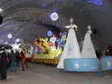 Cabalgata de Reyes Magos estática en Fuenlabrada.