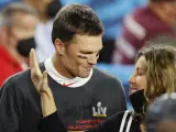 Tom Brady y Gisele Bundchen, tras la Super Bowl LV