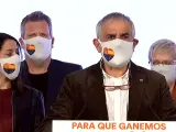 Carlos Carrizosa interviene tras la debacle electoral de Ciudadanos.