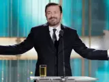 Ricky Gervais como maestro de ceremonias de los Globos de Oro