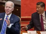 El presidente de EE UU, Joe Biden, y el presidente chino, Xi Jinping.