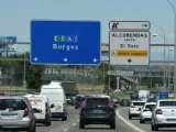 Tráfico en la carretera A1, en sentido salida de Madrid.