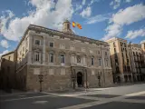Archivo - Fachada del Palau de la Generalitat mientras la ciudad continúa en la fase cero de la desescalada en la novena semana del estado de alarma decretado por el Gobierno por la pandemia del Covid-19, en Barcelona/C