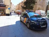 Vehículo de la Policía Nacional en Ciudad Real