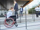 Persona con discapacidad en silla de ruedas