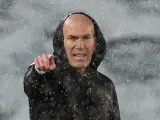 Zidane, en la ida contra el Chelsea.