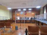 Sala de vistas de la Audiencia de Jaén.