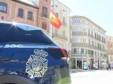 Imagen coche de policía nacional en Málaga.