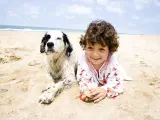Un perro disfruta de un momento de relax en la playa