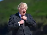 El primer ministro brit&aacute;nico, Boris Johnson, en la cumbre del G7 en Cornualles.