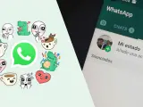 Los stickers de WhatsApp personalizados pueden a&ntilde;adirse a tus estados.
