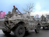 Fuerzas militares etiopes en la capital.