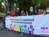 Colectivos y grupos de activistas por los derechos de las personas LGTBI se manifiestan en Madrid