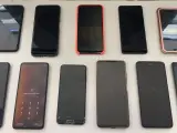 Algunos de los móviles robados en el festival Cruïlla de Barcelona.