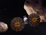 La semana pasada, los ingenieros de la NASA instalaron una cápsula del tiempo en la nave espacial ‘Lucy’ para que los próximos arqueólogos del espacio puedan interpretar los mensajes que incluye dicha placa, desde discursos de premios Nobel hasta una descripción de la configuración del sistema solar.